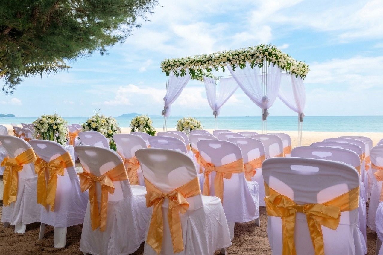 งานแต่งงานริมทะเล หาดสนรีสอร์ท